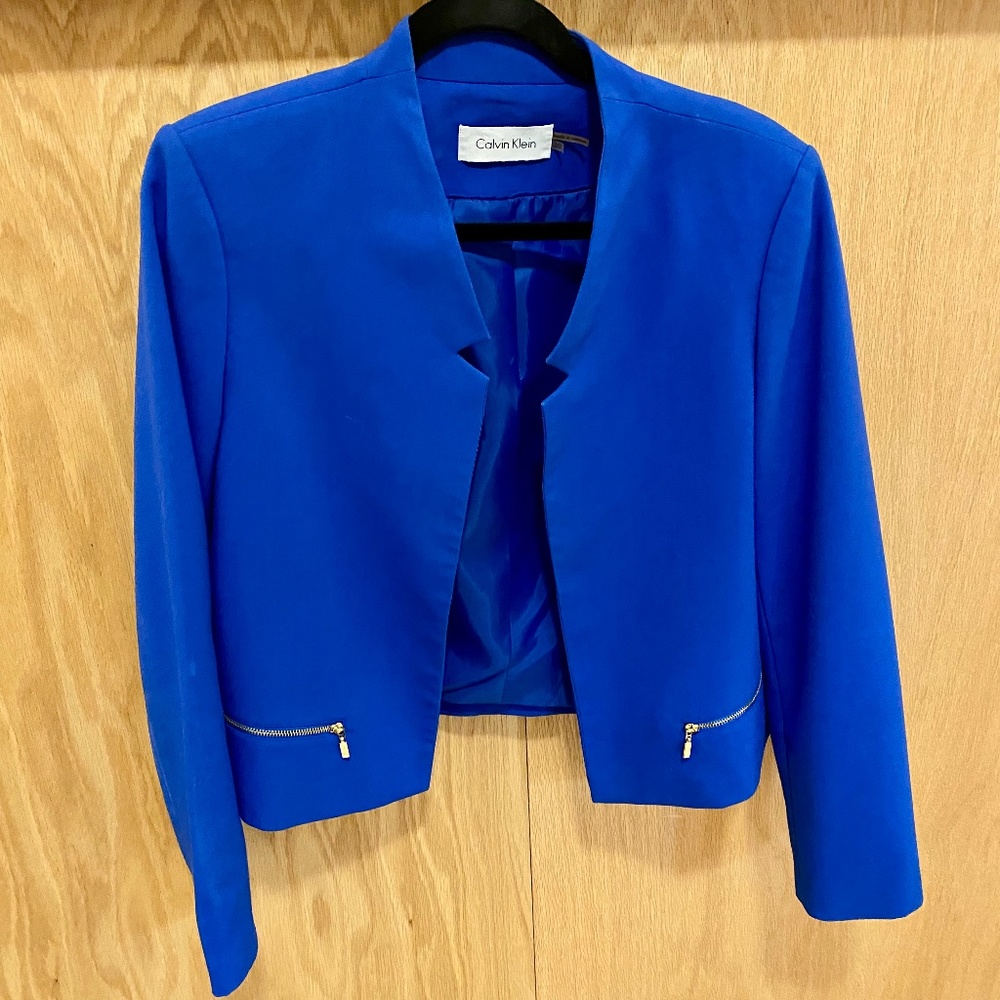 Royal Blue Calvin Klein Blazer Sz 10